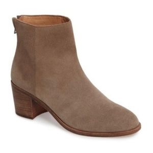 Madewell Pauline Taupe Suede Booties